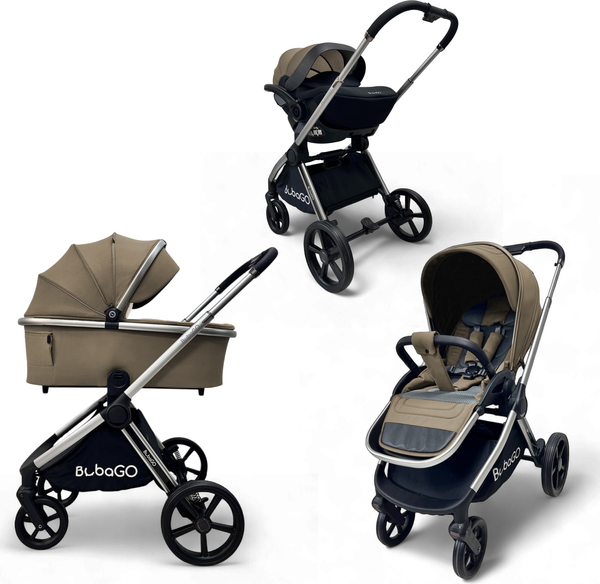 Изображение товара Детская универсальная коляска Bubago Gaudi 3в1 / BG 195-2 (бежевый)