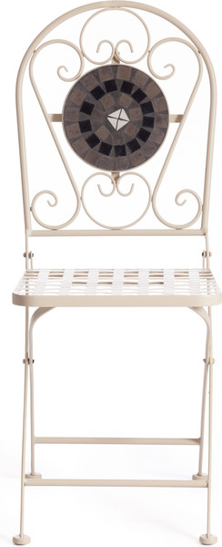 Изображение товара Комплект стульев складных Tetchair Secret De Maison Vicenza (2шт, белый/плитка калейдоскоп)