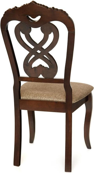 Изображение товара Набор стульев Tetchair Andromeda 47x55.5x107 (2шт, дерево гевея/Cappuchino/ткань коричневый)