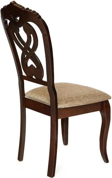 Изображение товара Набор стульев Tetchair Andromeda 47x55.5x107 (2шт, дерево гевея/Cappuchino/ткань коричневый)