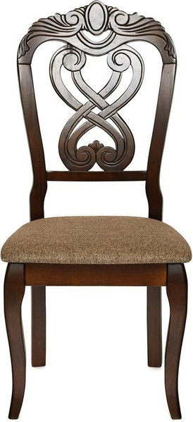 Изображение товара Набор стульев Tetchair Andromeda 47x55.5x107 (2шт, дерево гевея/Cappuchino/ткань коричневый)