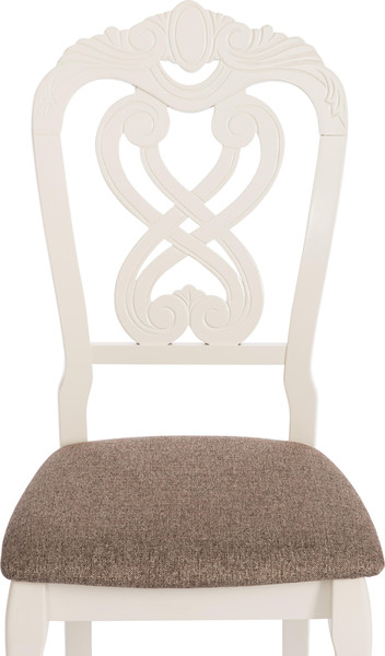 Изображение товара Набор стульев Tetchair Andromeda 47x55.5x107 (2шт, дерево гевея/Ivory White/ткань коричневая)