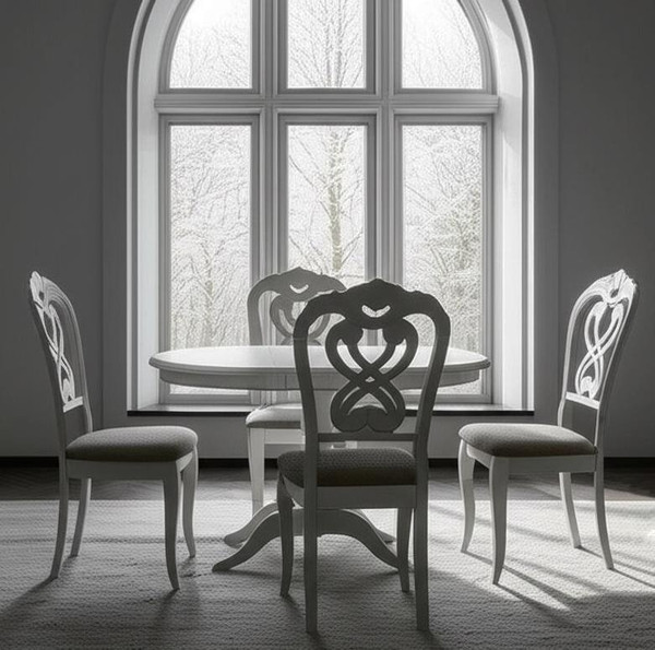 Изображение товара Набор стульев Tetchair Andromeda 47x55.5x107 (2шт, дерево гевея/Ivory White/ткань коричневая)