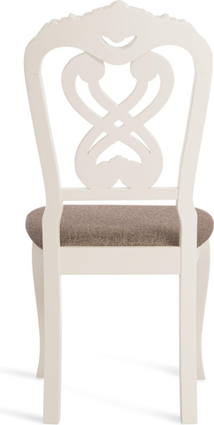 Изображение товара Набор стульев Tetchair Andromeda 47x55.5x107 (2шт, дерево гевея/Ivory White/ткань коричневая)