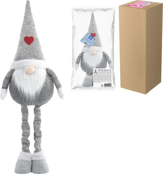 Изображение товара Фигура под елку Золотая сказка В форме гнома / 592521 (70см)
