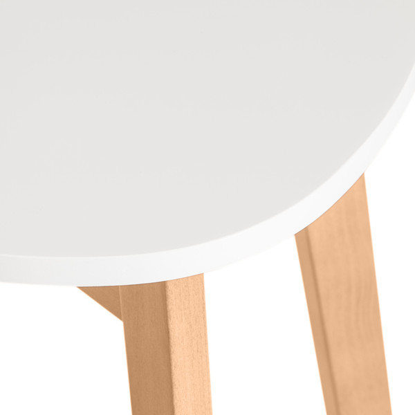 Изображение товара Набор стульев Tetchair Maxi жесткое сидение (2шт, белый/натуральный)