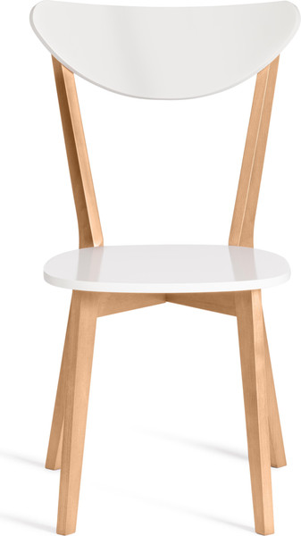 Изображение товара Набор стульев Tetchair Maxi жесткое сидение (2шт, белый/натуральный)
