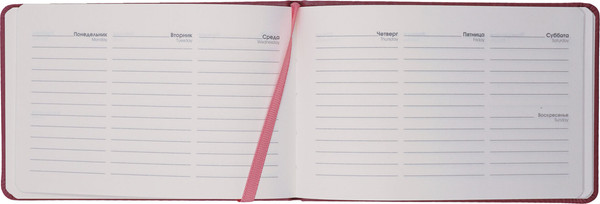 Изображение товара Еженедельник Listoff Nuances / ЕНКНФ2666406 (64л, эустома)