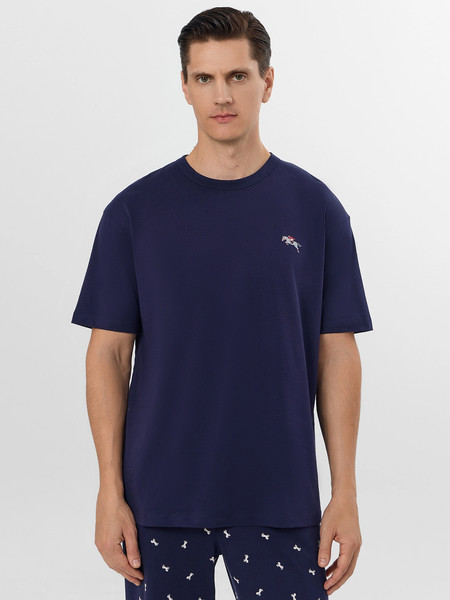 Изображение товара Комплект домашней одежды Mark Formelle 591039 (р.100-90-182/188, темно-синий/белые лошади на темно-синем)