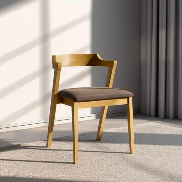 Изображение товара Набор стульев Tetchair Versa мягкое сиденье (2шт, натуральный/коричневый)