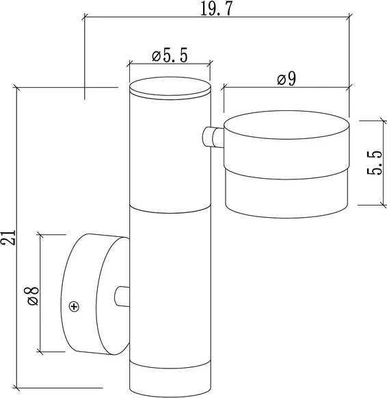 Изображение товара Бра уличное Arte Lamp A2362AL-2BK