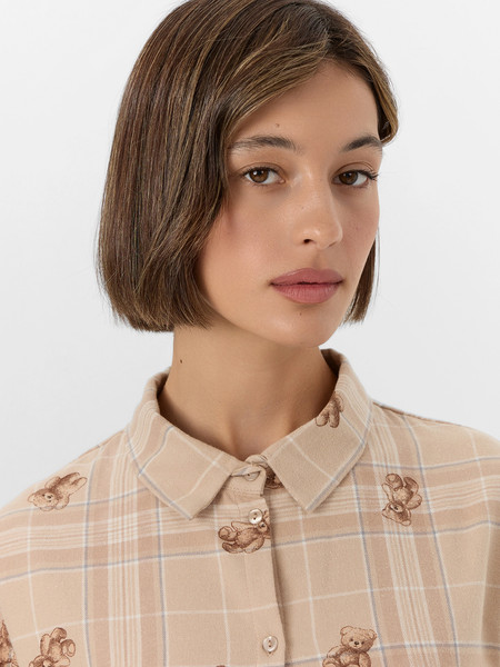 Изображение товара Пижама Mark Formelle 592368 (р.170-88-94, клетка с мишки на песочном)