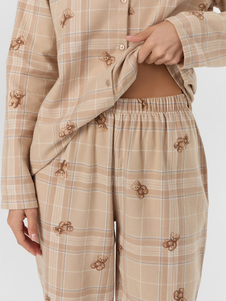 Изображение товара Пижама Mark Formelle 592368 (р.170-88-94, клетка с мишки на песочном)