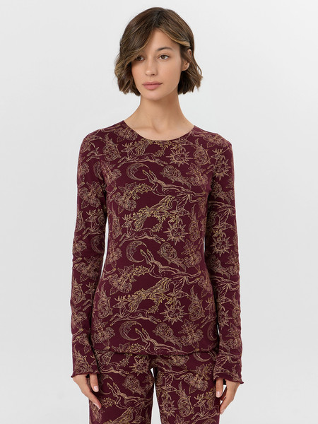 Изображение товара Пижама Mark Formelle 592624 (р.164/170-84-90, золотые олени на бордо)
