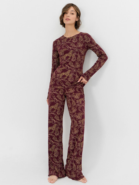 Изображение товара Пижама Mark Formelle 592624 (р.164/170-84-90, золотые олени на бордо)