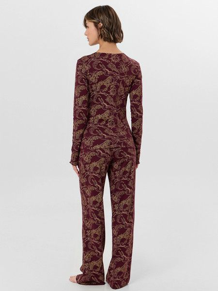 Изображение товара Пижама Mark Formelle 592624 (р.164/170-84-90, золотые олени на бордо)