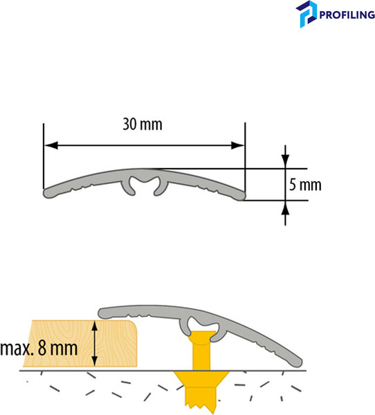 Изображение товара Порог Profiling LW-30 (1.8м, серебристый)