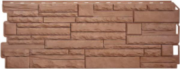 Изображение товара Сайдинг Альта-профиль Камень скалистый ЭКО Терракотовый (1.1x0.43м)