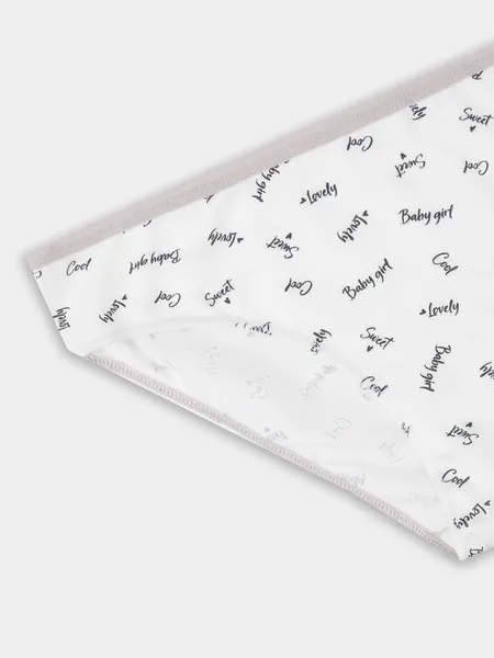 Изображение товара Трусы детские Mark Formelle 417742 (р.134/140-68, слова на светло-молочном)