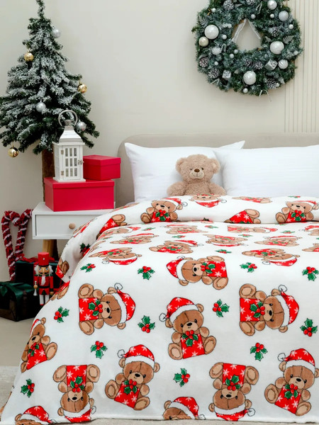 Изображение товара Плед Павлинка Новогодние мишки 150х200