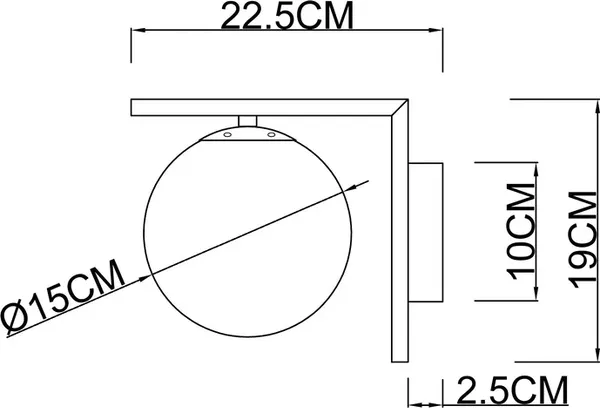 Изображение товара Бра Arte Lamp A1924AP-1BK