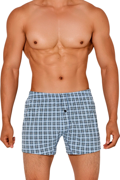 Изображение товара Трусы мужские Mark Formelle 411152 (р.98-108, клетка на серо-голубом)