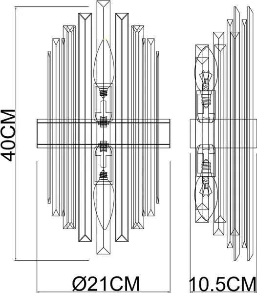 Изображение товара Бра Arte Lamp A1068AP-2CC