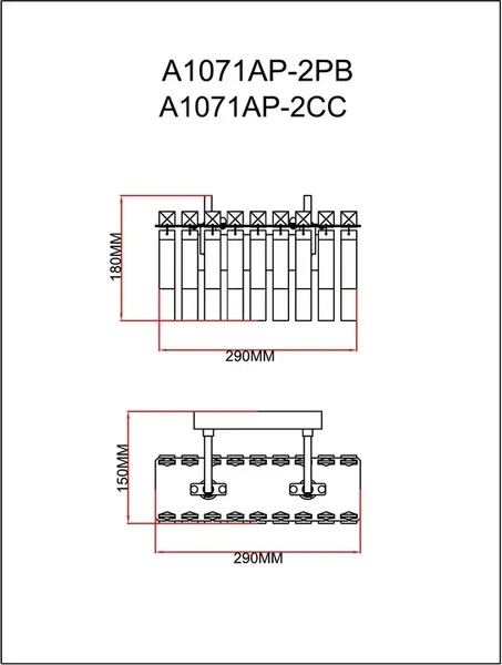 Изображение товара Бра Arte Lamp A1071AP-2PB