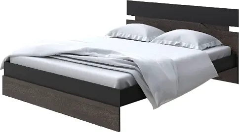 Изображение товара Двуспальная кровать Proson Milton 180x190 (черный/дуб кантербери)