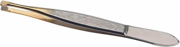 Изображение товара Пинцет косметический YES 96343 (серебристый/золотистый)