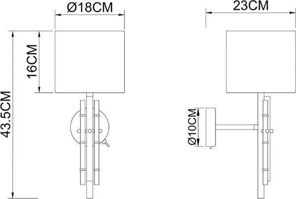 Изображение товара Бра Arte Lamp A4097AP-1CC