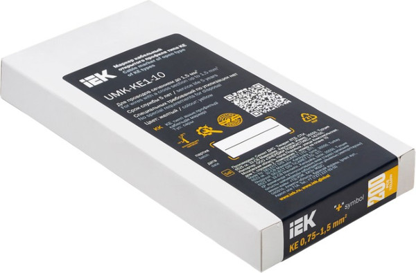 Изображение товара Маркер кабельный IEK KE 0.75-1.5мм2 "+" / UMK-KE1-10 (200шт)
