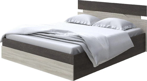 Изображение товара Двуспальная кровать Proson Milton с ПМ 180x200 (дуб кантербери/ясень шимо светлый)