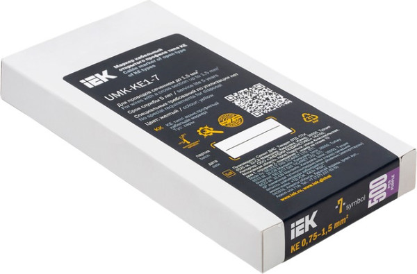 Изображение товара Маркер кабельный IEK KE 0.75-1.5мм2 "7"/ UMK-KE1-7 (500шт)