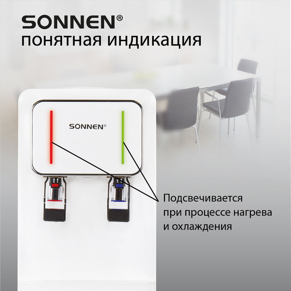 Изображение товара Кулер Sonnen FSE-02Wc / 456167 (белый)