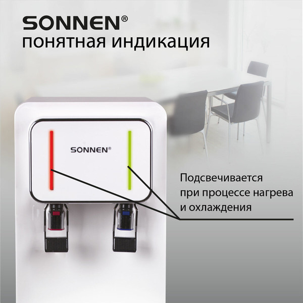 Изображение товара Кулер Sonnen FSE-02BW / 456170 (белый)