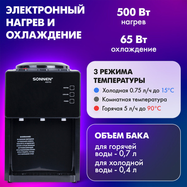 Изображение товара Кулер Sonnen TSE-03BP / 455752