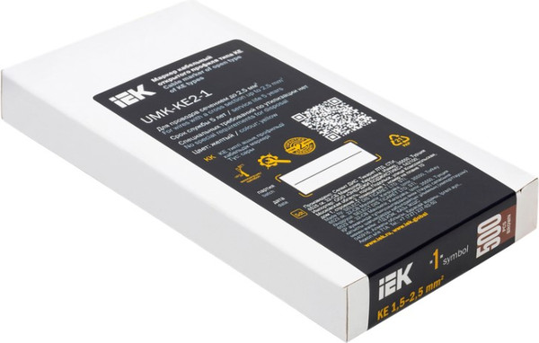 Изображение товара Маркер кабельный IEK KE 1.5-2.5мм2 "1" / UMK-KE2-1 (500шт)