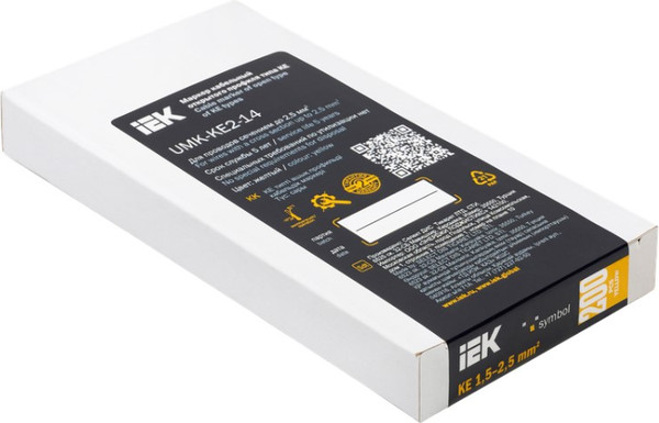 Изображение товара Маркер кабельный IEK KE 1.5-2.5мм2 "." / UMK-KE2-14 (200шт)