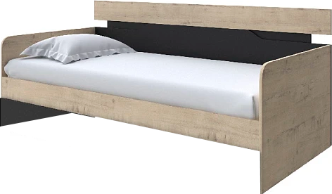Изображение товара Кровать-тахта Proson Milton 80x190 (бунратти/черный)