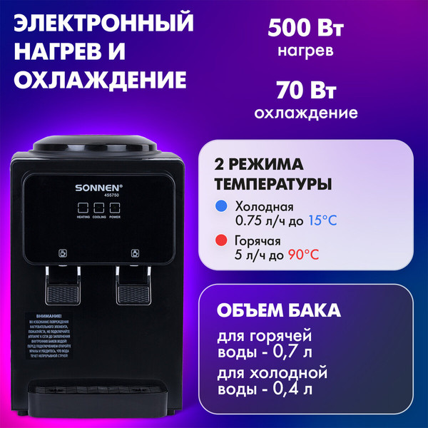 Изображение товара Кулер Sonnen TSE-02FBP / 455750