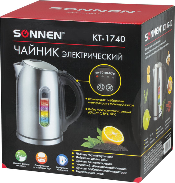 Изображение товара Электрочайник Sonnen KT-1740 / 453421