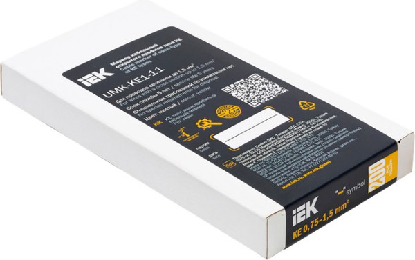 Изображение товара Маркер кабельный IEK KE 0.75-1.5мм2 "-" / UMK-KE1-11 (200шт)