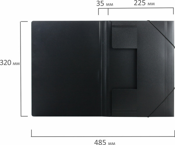 Изображение товара Папка для бумаг Brauberg Стандарт / 221624 (черный)