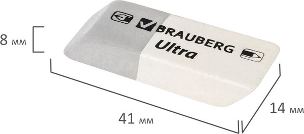Изображение товара Ластик Brauberg 228703 (серый/белый)