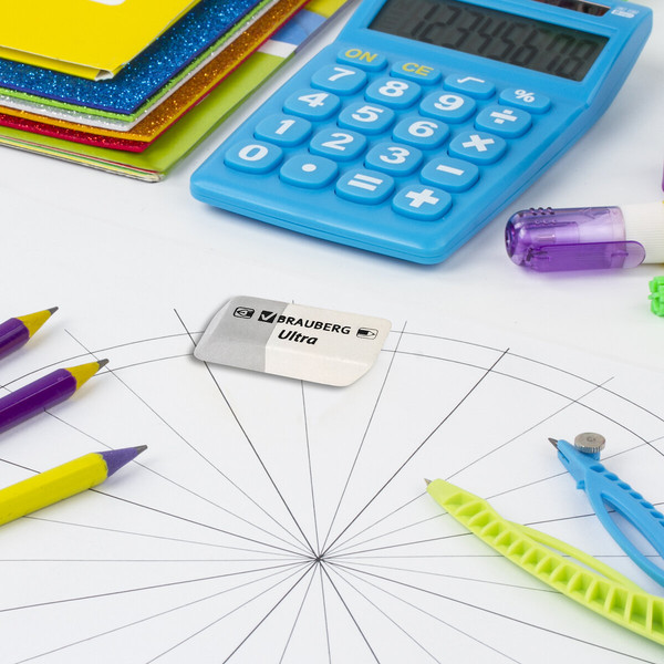 Изображение товара Ластик Brauberg 228703 (серый/белый)