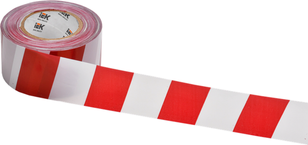 Изображение товара Лента сигнальная IEK UST10-250-075-050-K58 (250м, красный/белый)