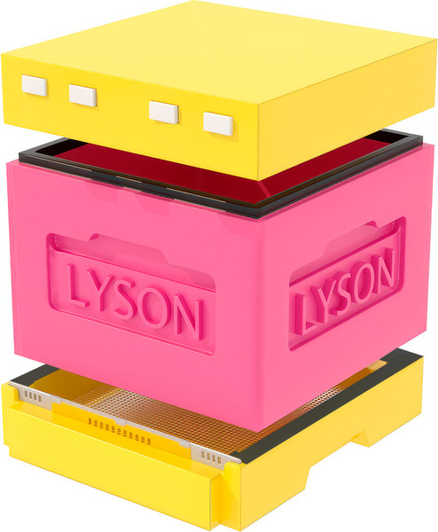 Изображение товара Улей Lyson Дадан На 12 Рамок / WT11 (розовый/желтый)
