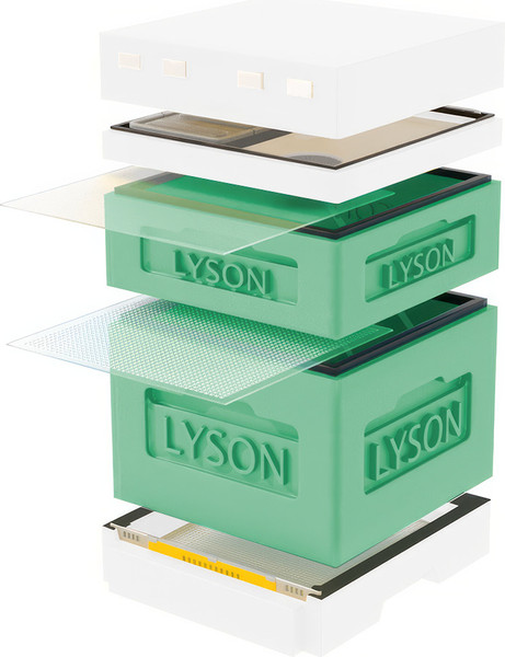 Изображение товара Улей Lyson Дадан На 12 Рамок / K122GW (зеленый/неокрашенный)