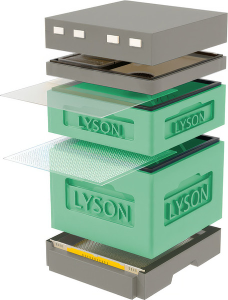 Изображение товара Улей Lyson Дадан На 12 Рамок / K122GG (зеленый/серый)